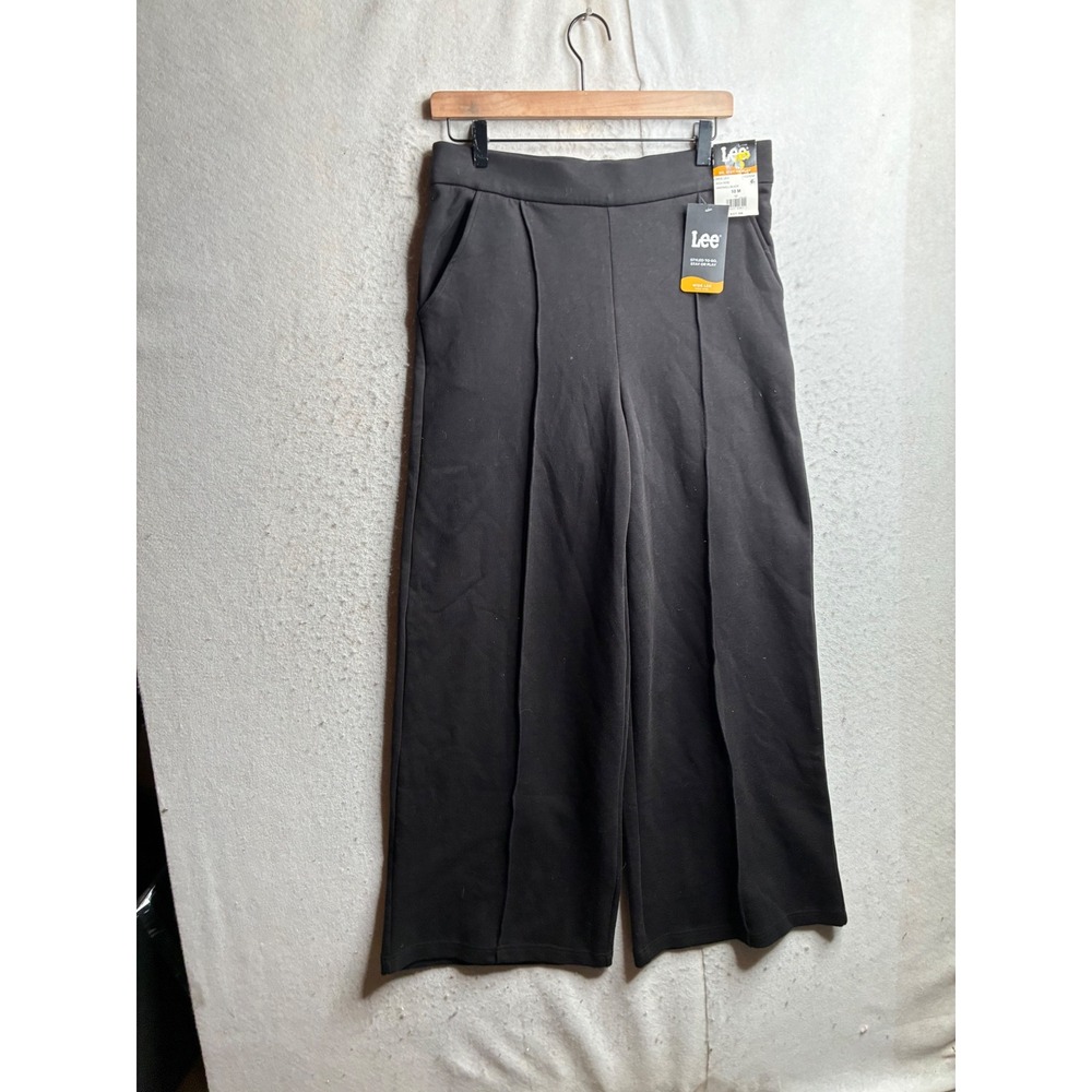 Lee Wide Leg High Rise Pants Unionall Black 112325294 NWT Womens 10M